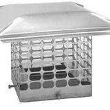 DuraVent SS 3/4-inChimney Cap with Mesh,7-in x 7-in/9-in x 9-in, Stainless Steel Front_Elevated