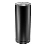 Tuyau de poêle à double paroi DuraVent, 6 po, 12 po, noir Front_Elevated