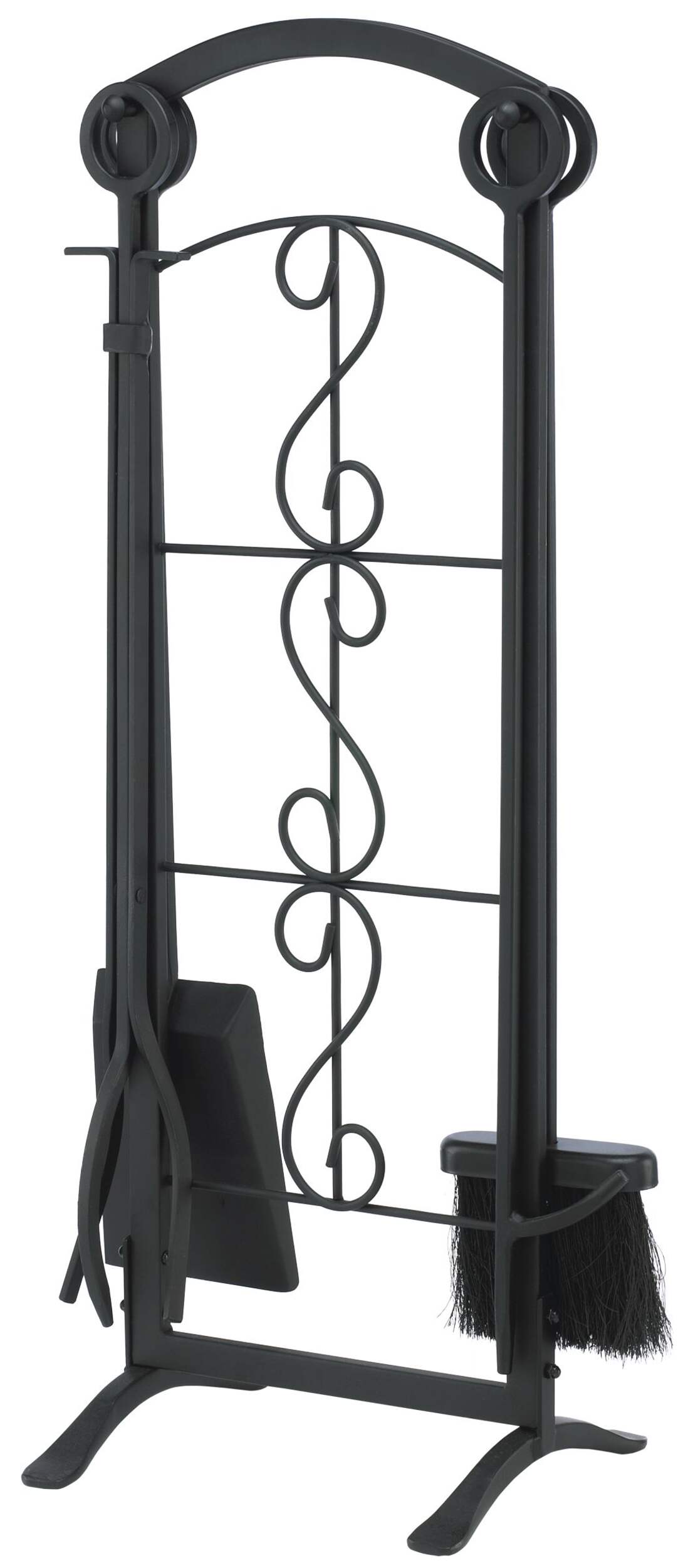 Ashburn Fireplace Scroll Tool Set, 5-pc Front_Three_Fourths_Angled_Left