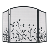 Brunet 3-Panel Fireplace Screen Front_Flat