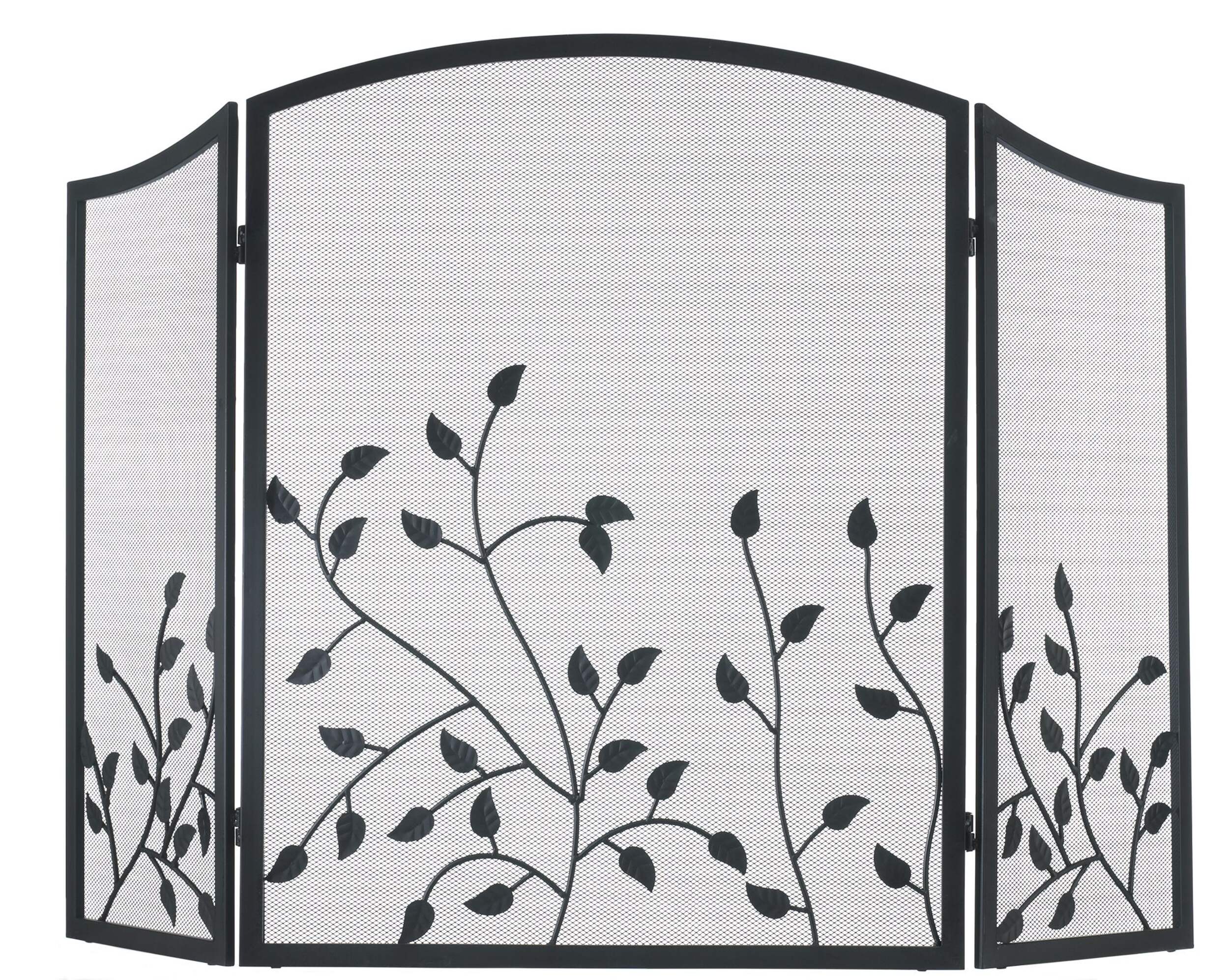 Brunet 3-Panel Fireplace Screen Front_Flat