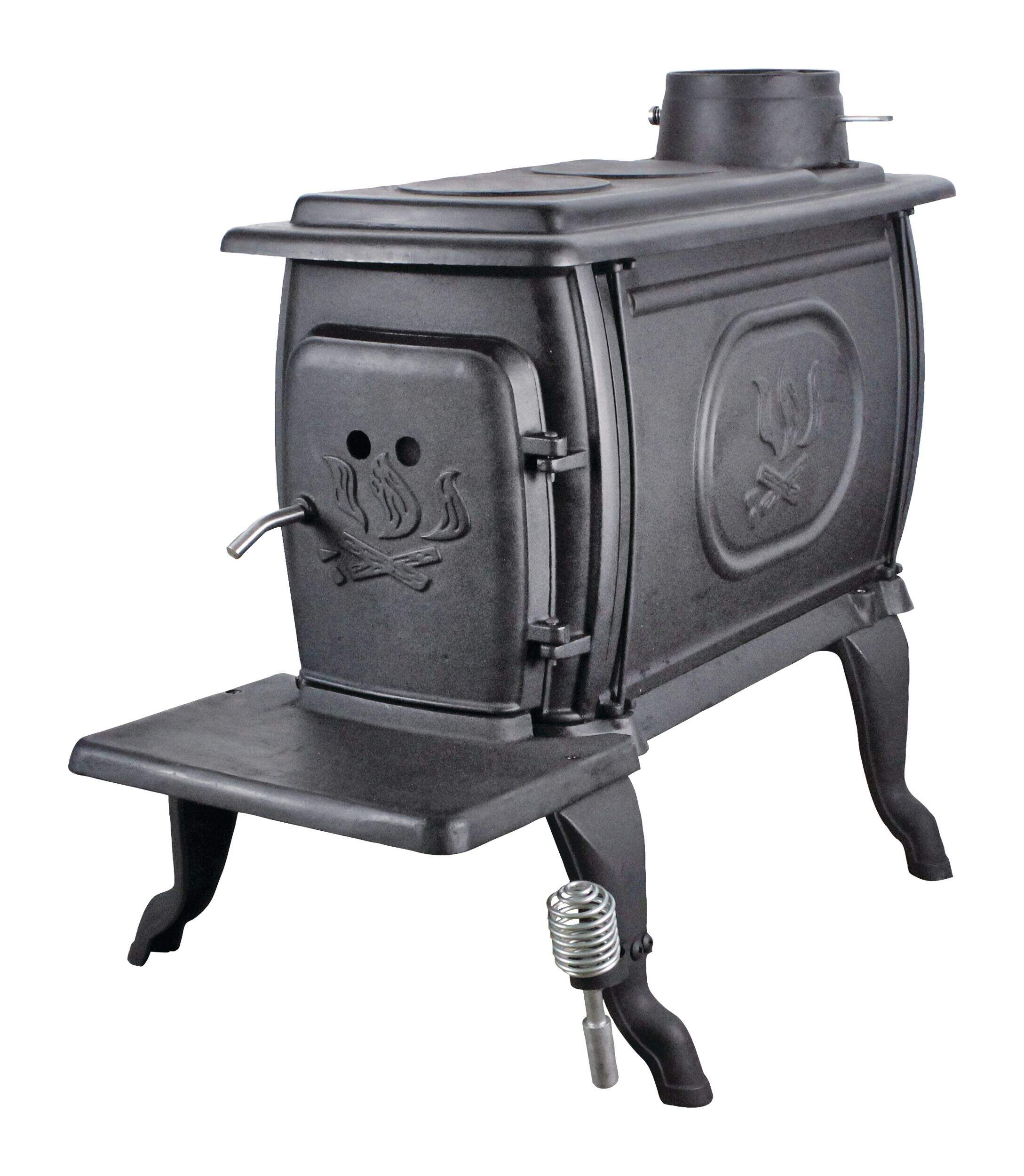 Small Wood Stove Front_Three_Fourths_Angled_Left