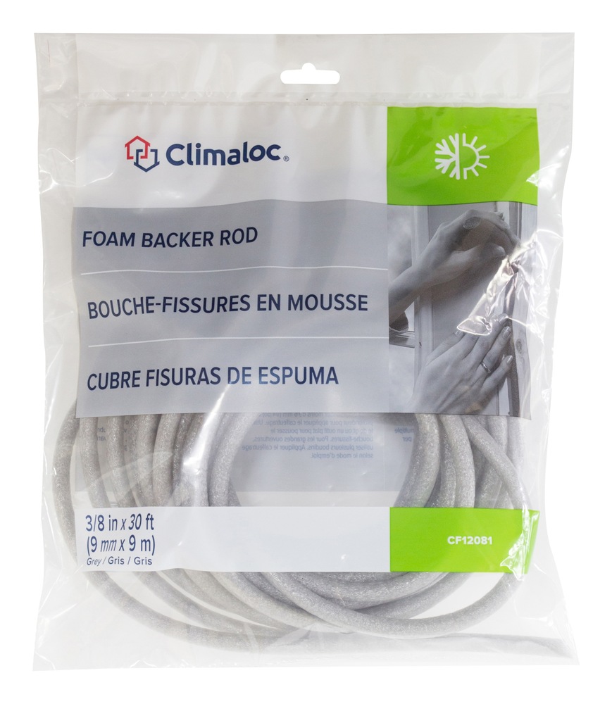 Climaloc Foam Backer Rod, 3/8in x 30ft Canadian Tire