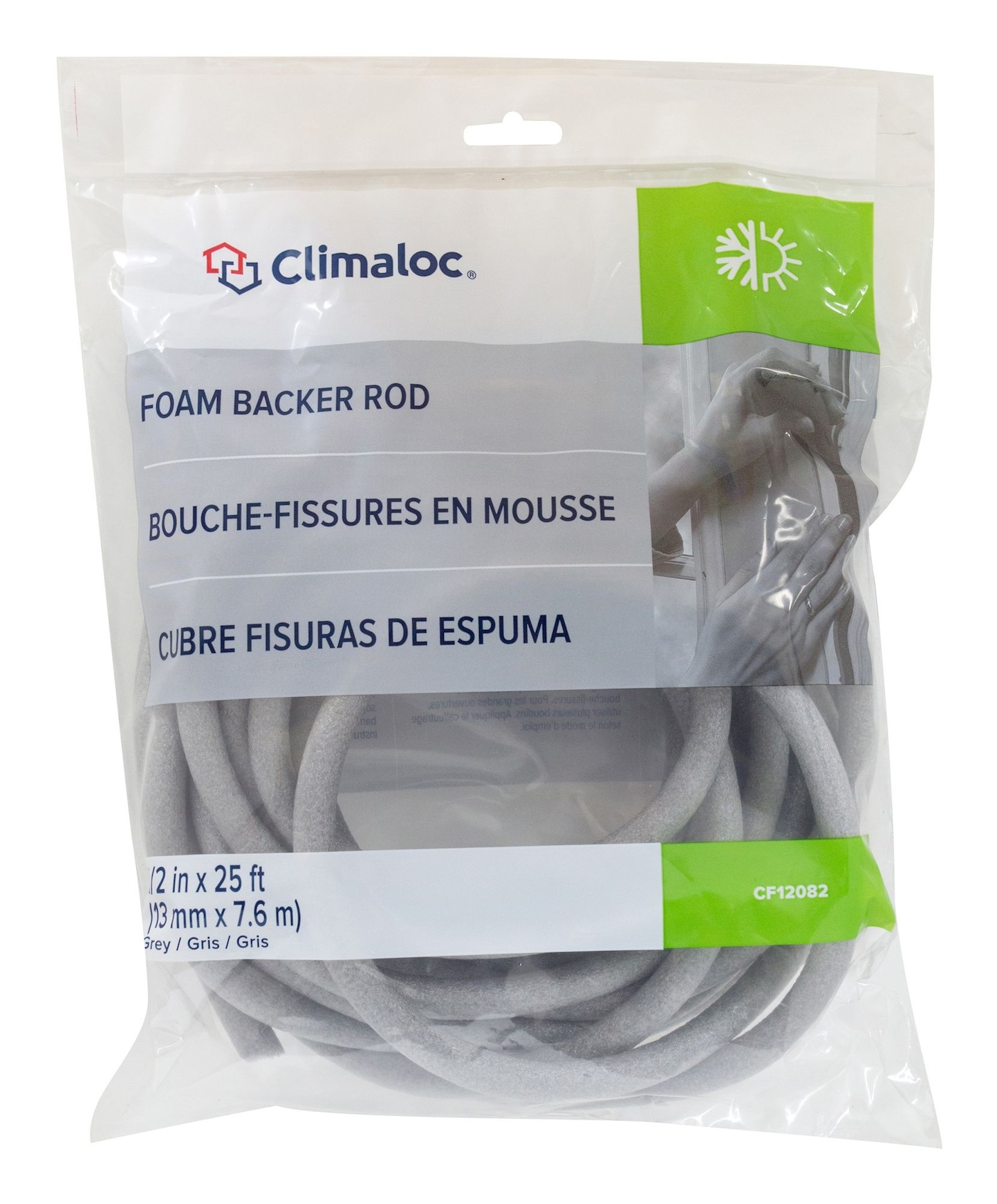Climaloc Foam Backer Rod, 1/2in x 25ft Canadian Tire