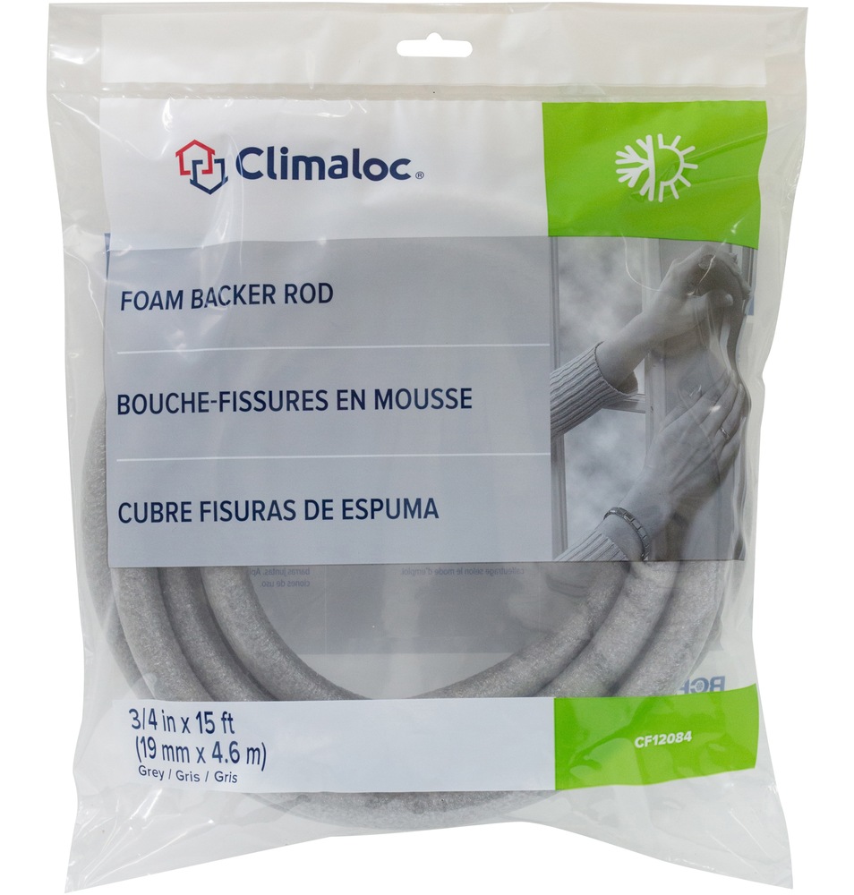 Climaloc Foam Backer Rod, 3/4in x 15ft Canadian Tire