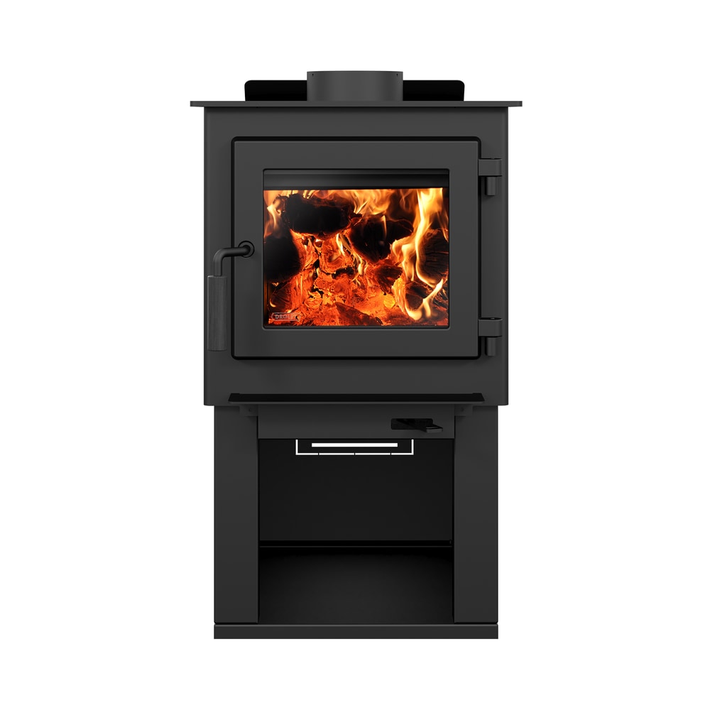 Drolet Deco Nano Modern Style Wood Stove, EPA Certified, 45,000 BTU