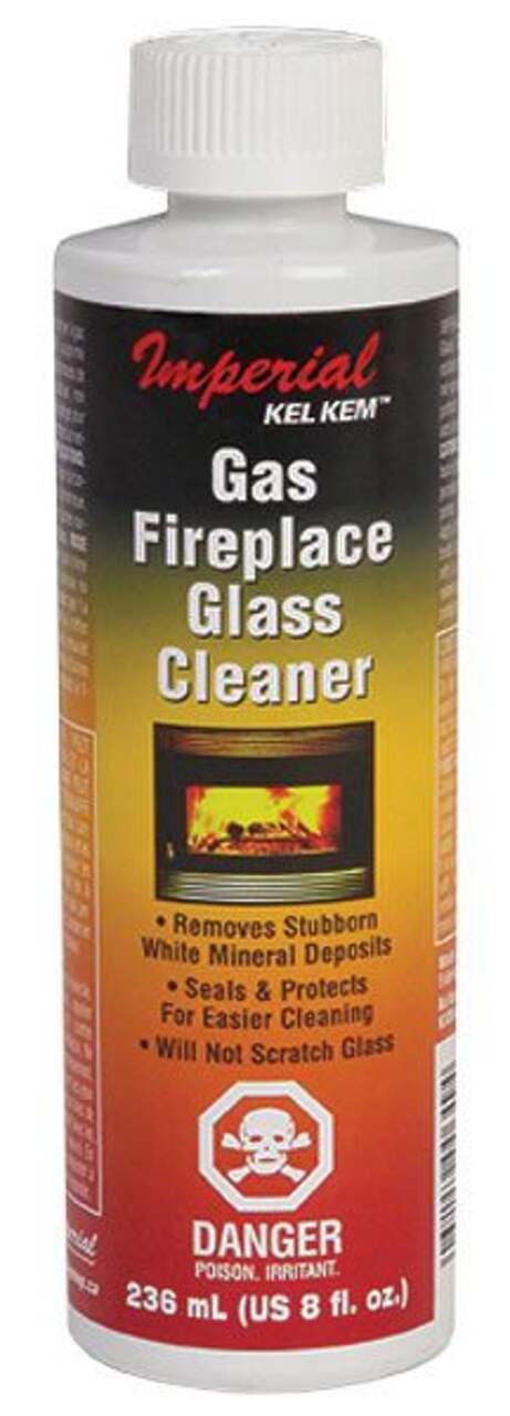 White Off Gas Fireplace Glass Cleaner