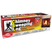 Chimney Sweeping Log For Fireplaces & Woodstoves Front_Angled_Right