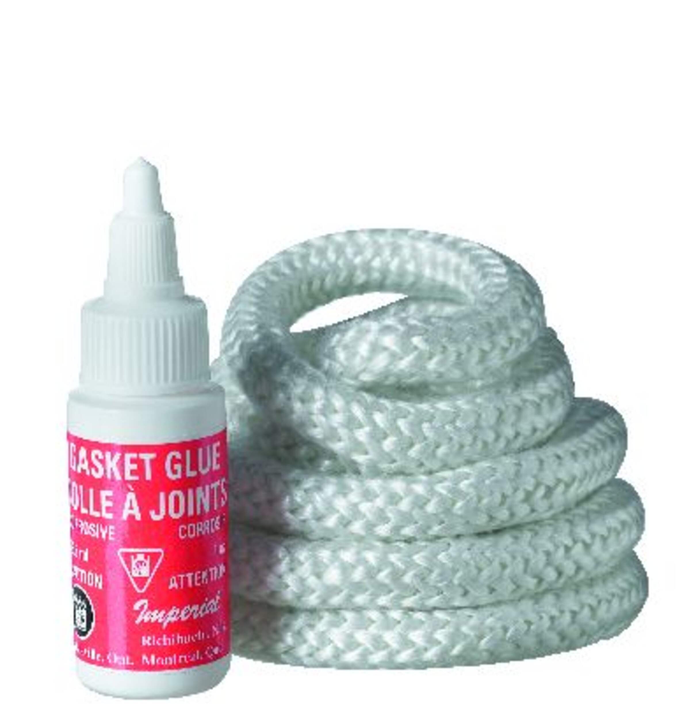 Imperial Fibreglass Replacement Gasket Kit, w/ Rope and Cement, 1/2-in Front_Elevated