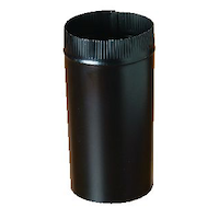 Imperial Metal Stove Pipe Fitting, Black Matte Finish, 6-in x 12-in Front_Elevated