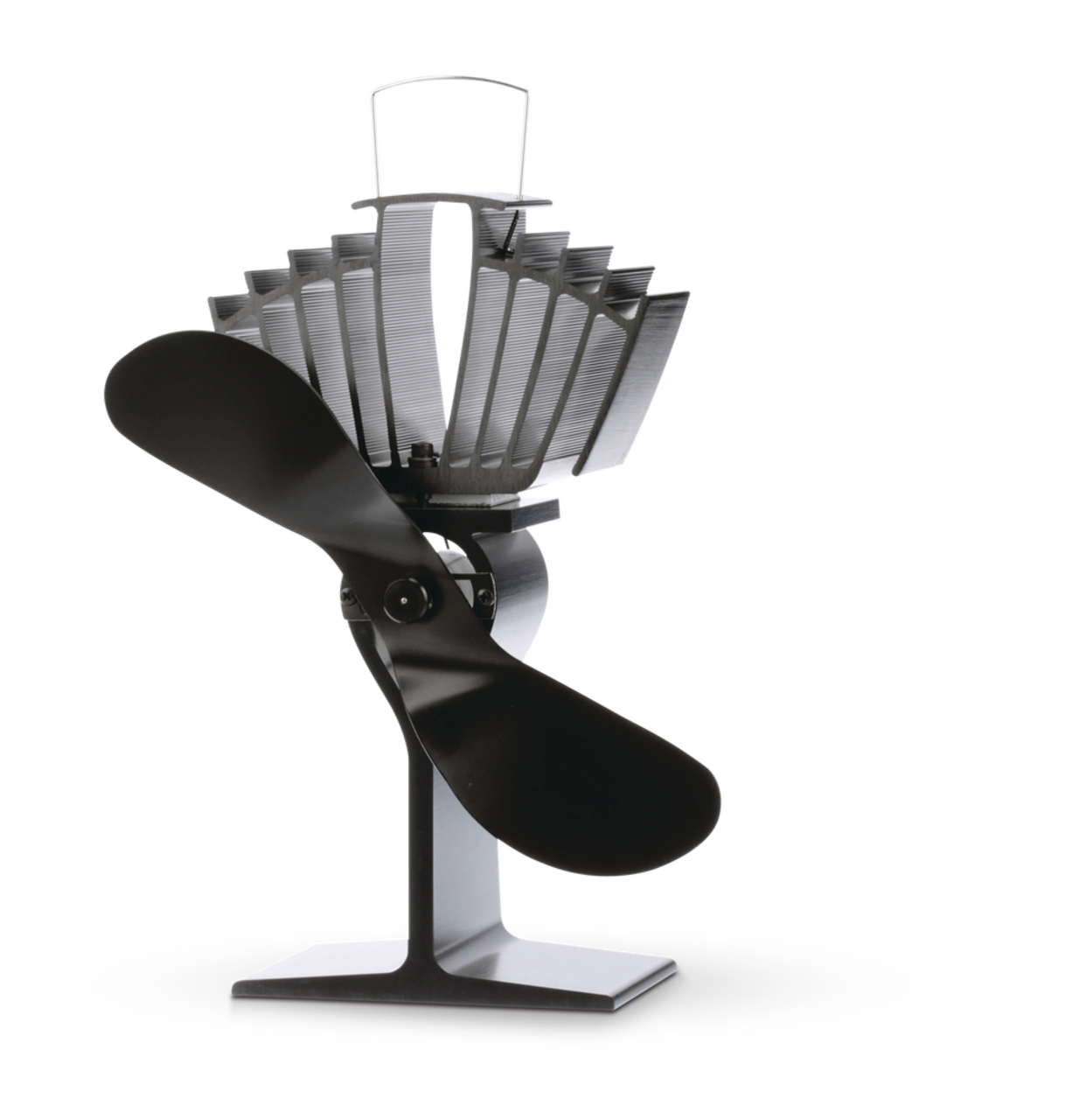 Ventilateur pour poêle à bois alimenté par chaleur grand format Ecofan  AirMax, circulation d'air chaud, 175 pi3/min, noir