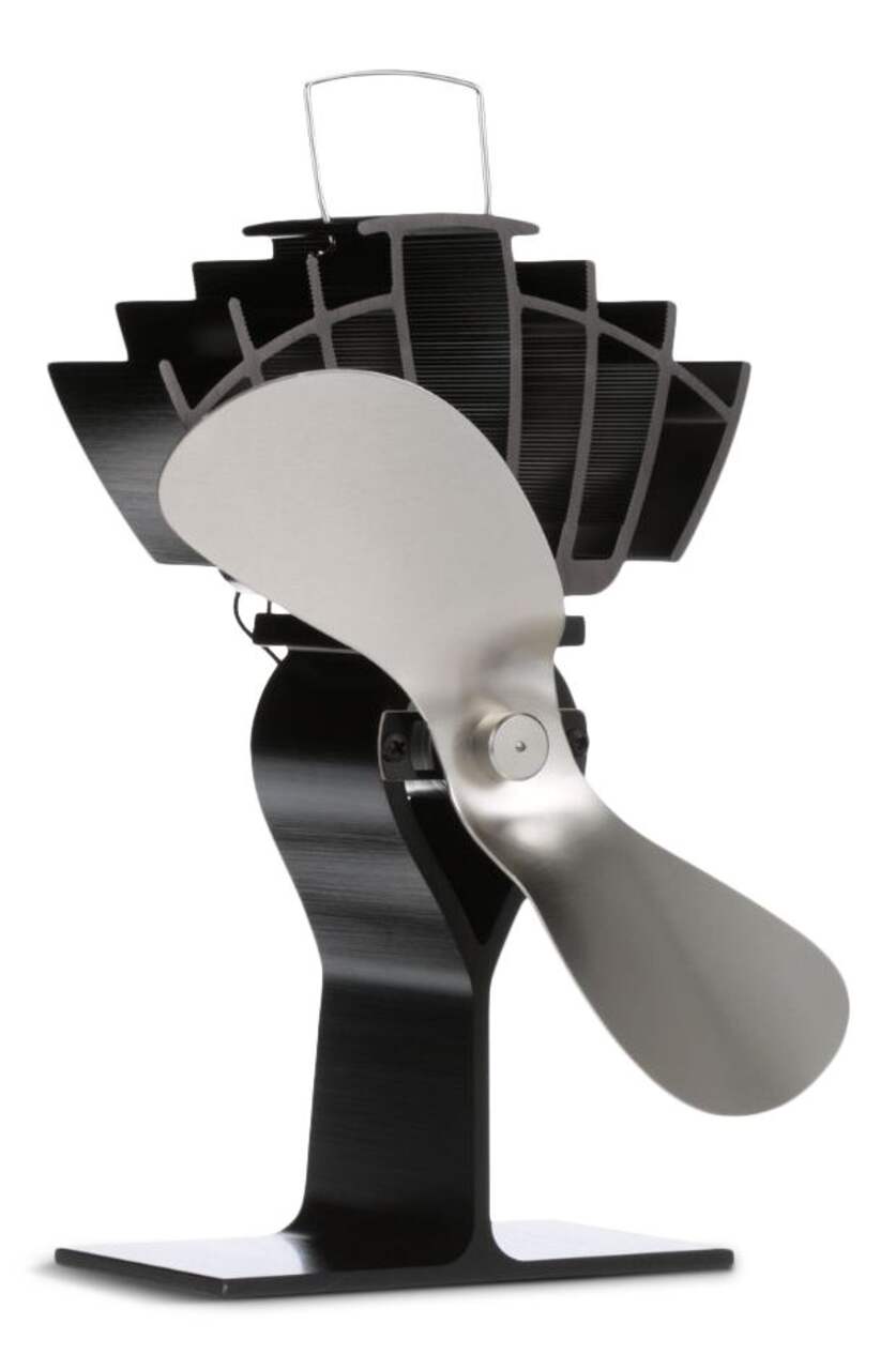 Ventilateur pour poêle à bois alimenté par chaleur format moyen Ecofan  Ultra Air, circulation d'air chaud, 125 pi3/min, noir