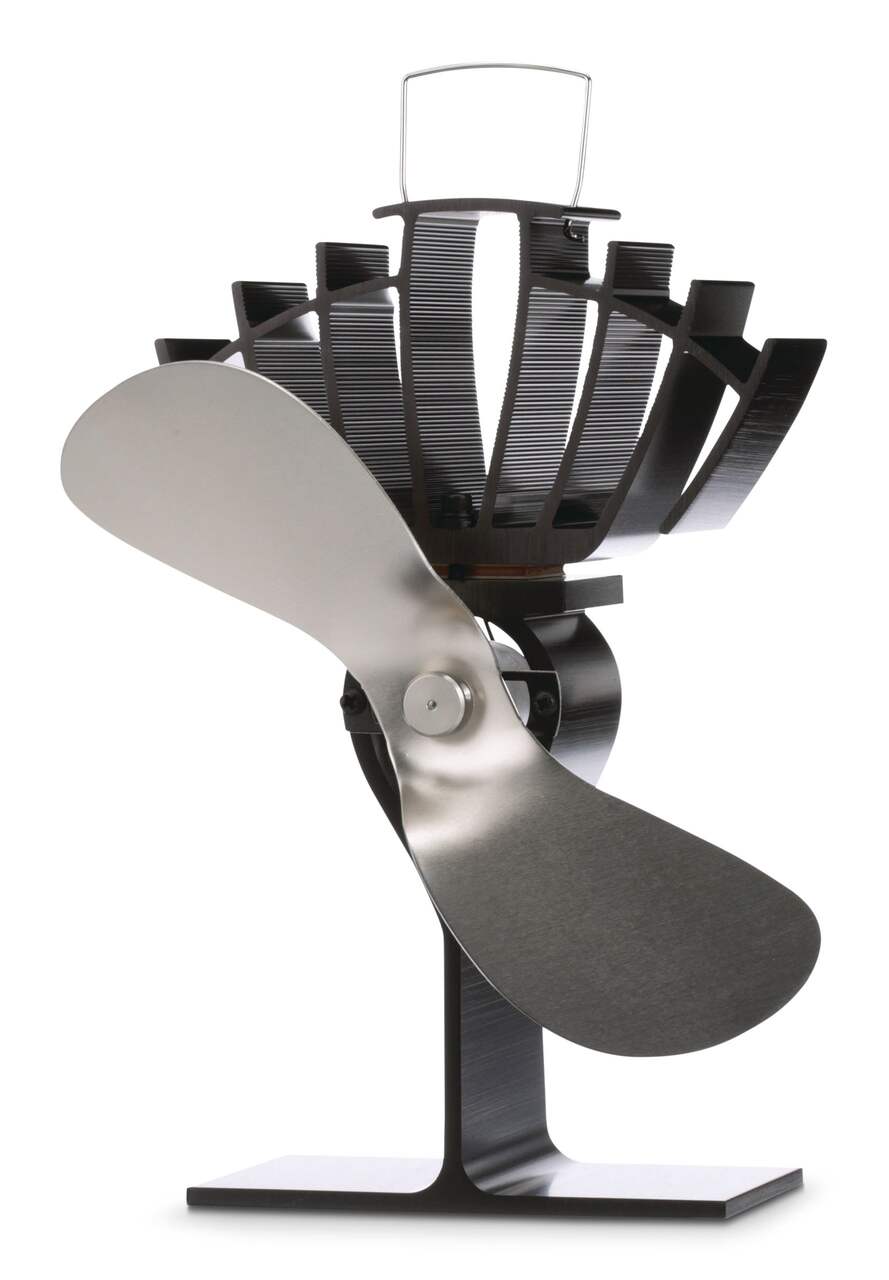 Ventilateur pour poêle à bois alimenté par chaleur format moyen Ecofan  Ultra Air, circulation d'air chaud, 125 pi3/min, noir