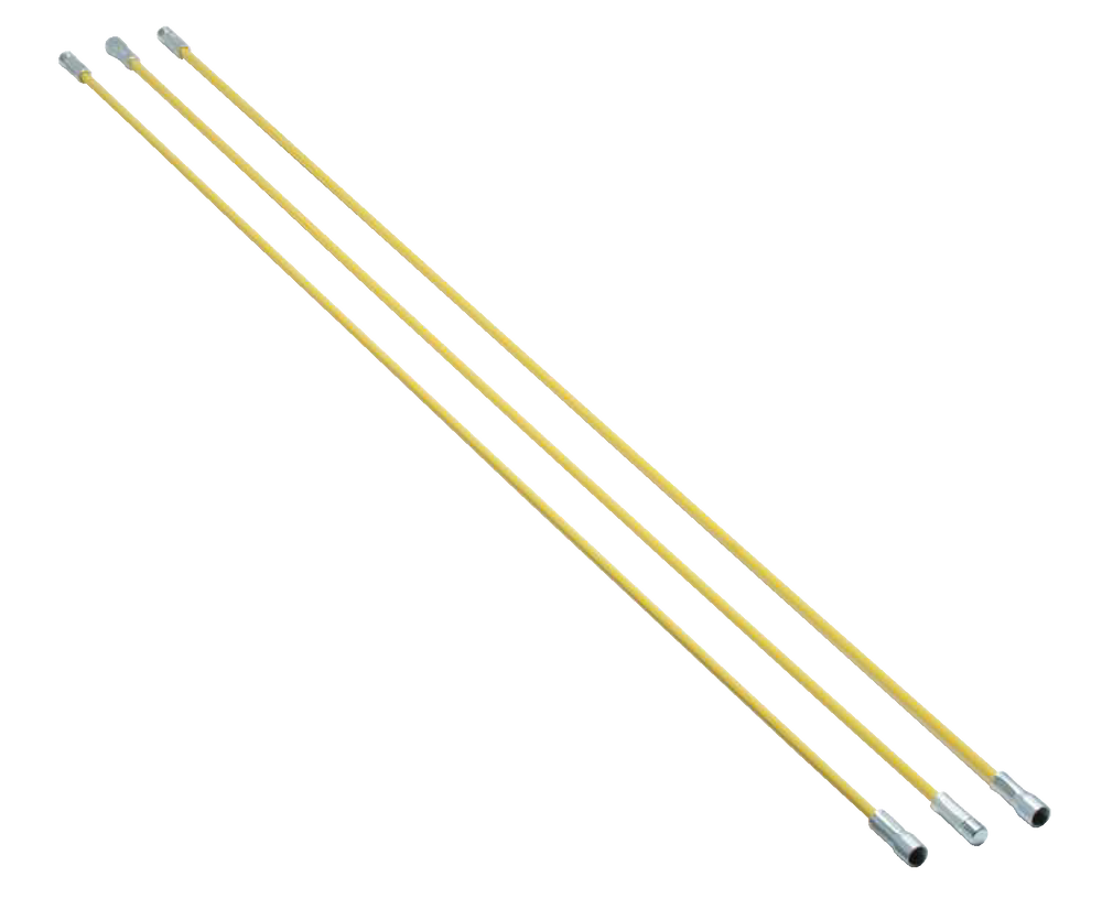 Imperial Flexible Fiberglass Chimney Brush Rod, 1.5m, 3pk, Yellow