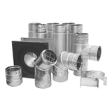 Duravent Pellet Vent Ground Floor Kit, 3-in, Stainless Steel Composite_or_Mixed