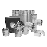 Duravent Pellet Vent Ground Floor Kit, 3-in, Stainless Steel Composite_or_Mixed