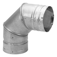 Duravent Endurance Pellet Vent With 90° Elbow 4-in, Stainless Steel