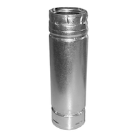 Duravent Endurance Pellet Vent 4-in x 36-in Double-Wall Chimney Stove Pipe, Stainless Steel