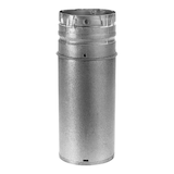 Tuyau de poêle à cheminée de poêle à granules à double paroi Duravent Endurance, 4 x 12 po, acier inoxydable Front_Flat