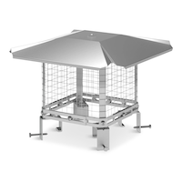 Imperial Universal Chimney Cap, 6 x 6-in to 12 x 12-in, Aluminum
