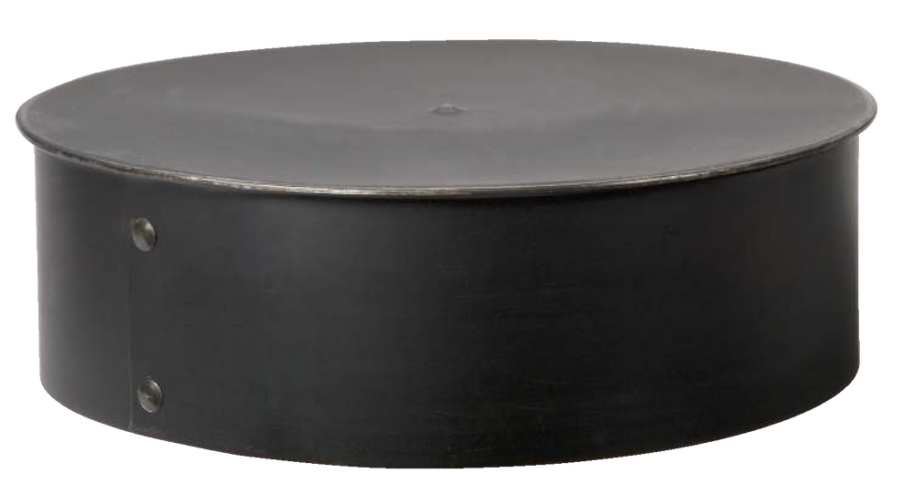 Imperial Big End No Crimp End Stove Pipe Cap, Black Matte Finish, 6in Canadian Tire