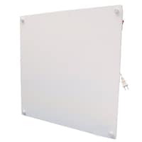 Amaze Heater Ceramic Electric Wall-Mounted Heater, 400W, White Front_Three_Fourths_Angled_Left