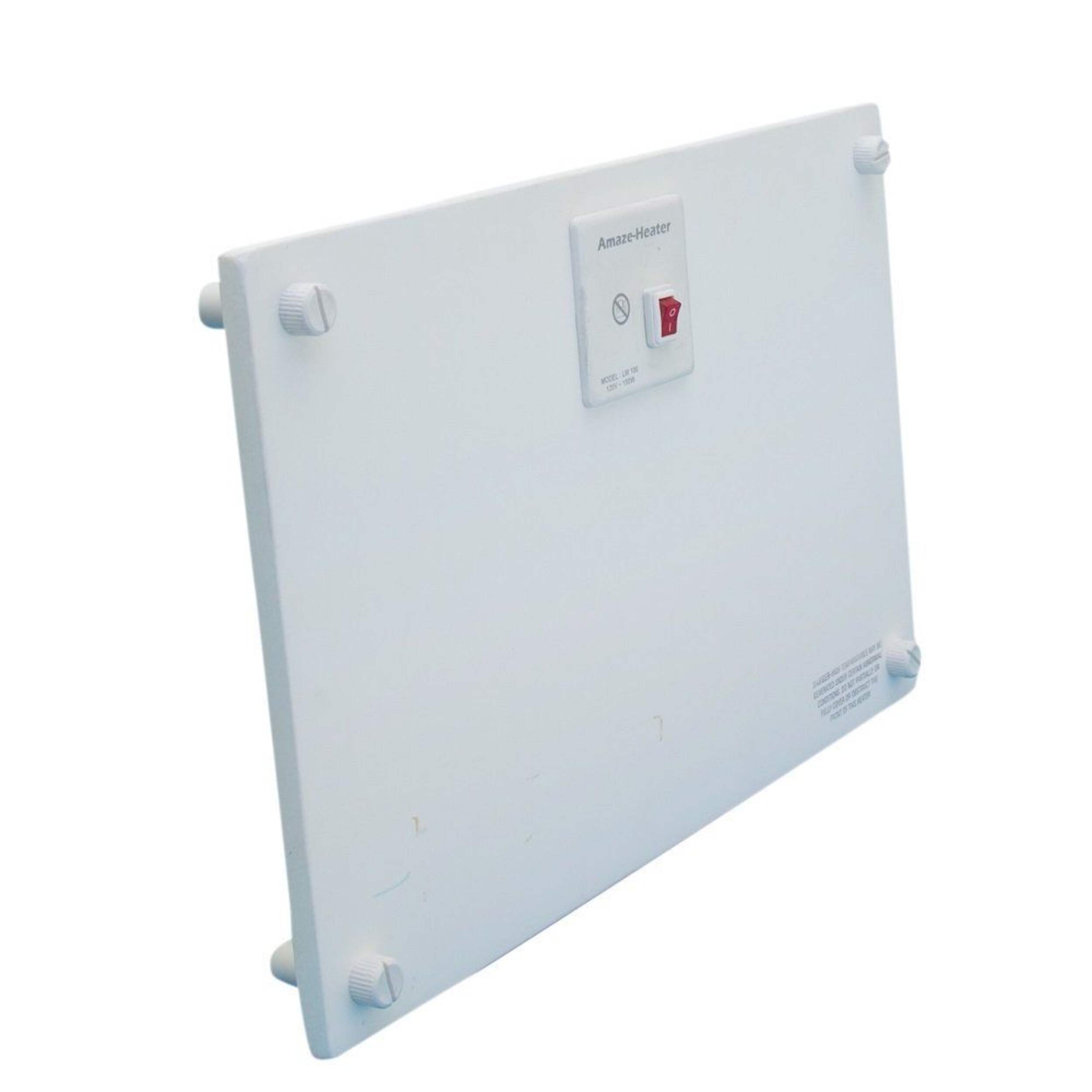 Amaze Heater Ceramic Under the Desk Space Heater with Ezymount Stands, 100W, White Front_Three_Fourths_Angled_Right