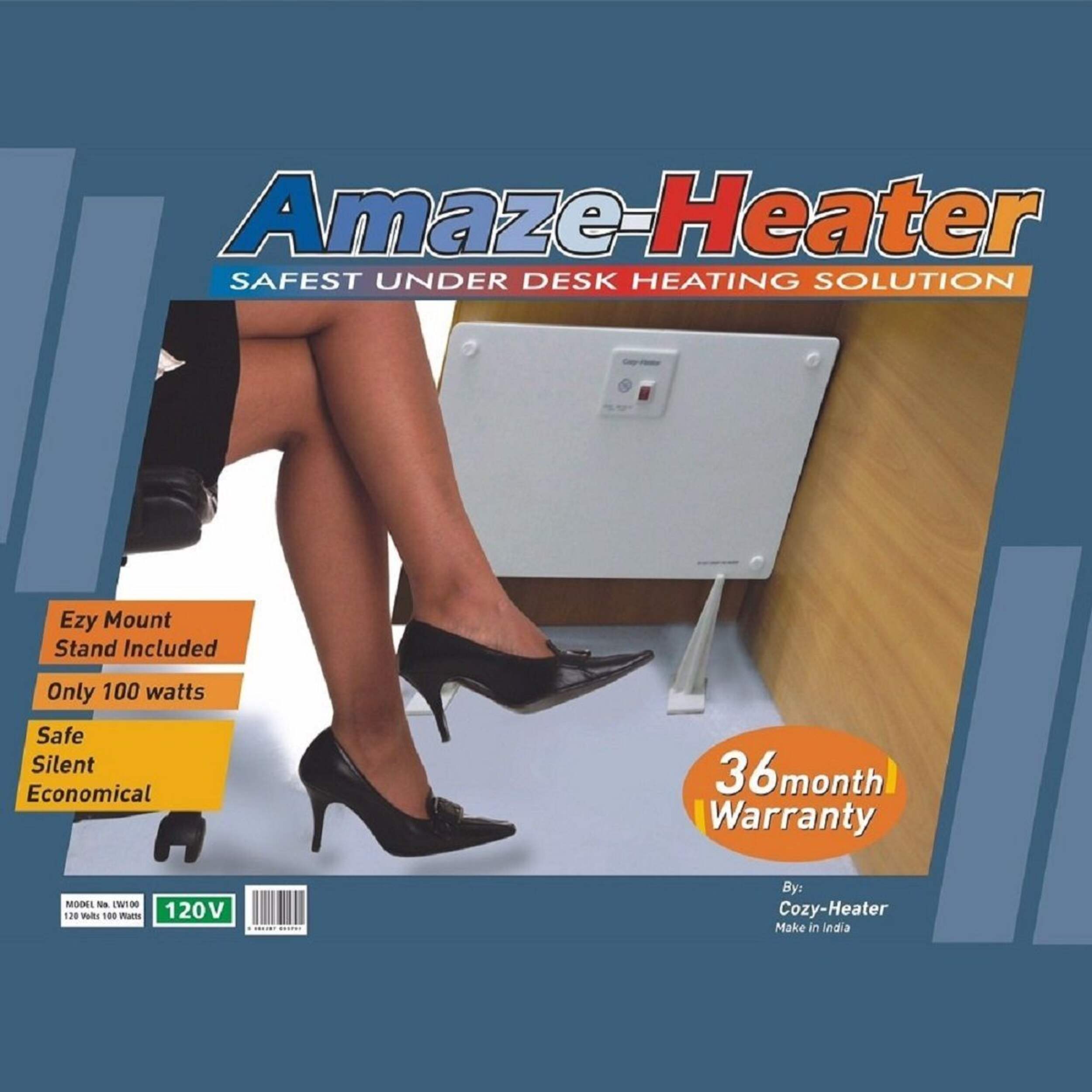 Amaze Heater Ceramic Under the Desk Space Heater with Ezymount Stands