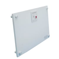 Amaze Heater Ceramic Electric Heater with Standard Mounting, 100W, White Front_Three_Fourths_Angled_Right