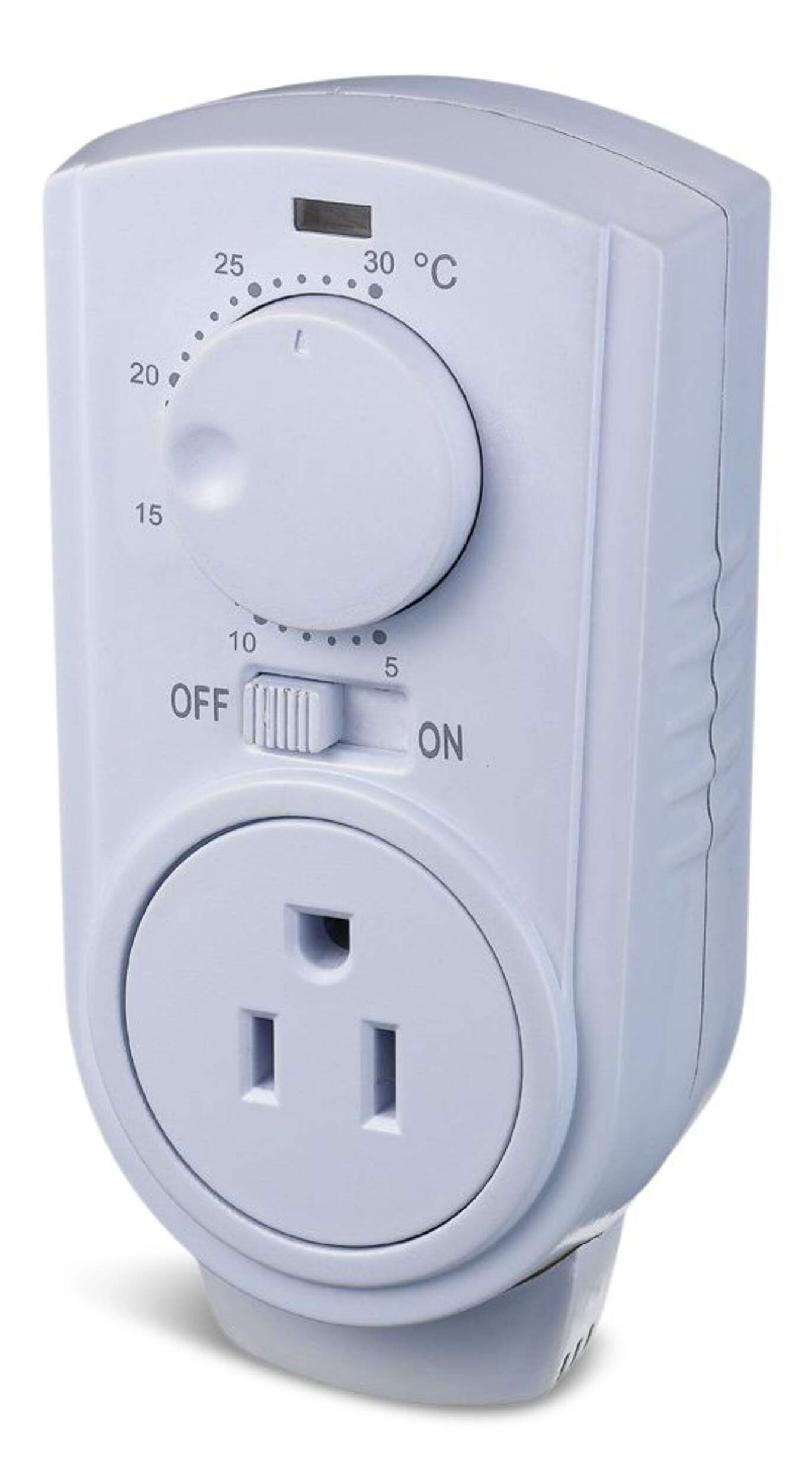 Thermostat à brancher Amaze Heater pour chaufferette portative et climatiseur, blanc Front_Three_Fourths_Angled_Left