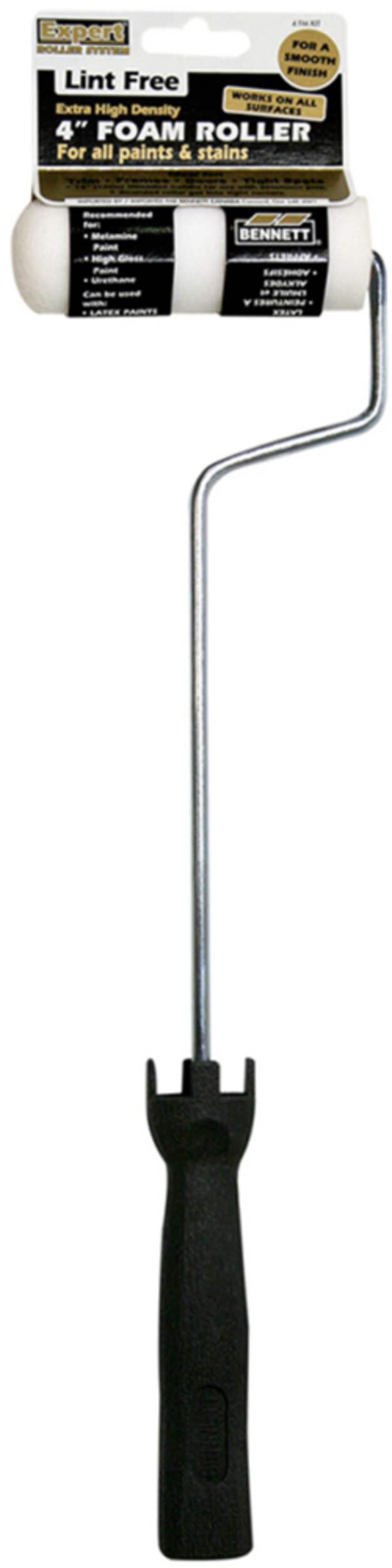 Rouleau en mousse haute densité Bennett Expert avec armature, 100 mL Front_Flat