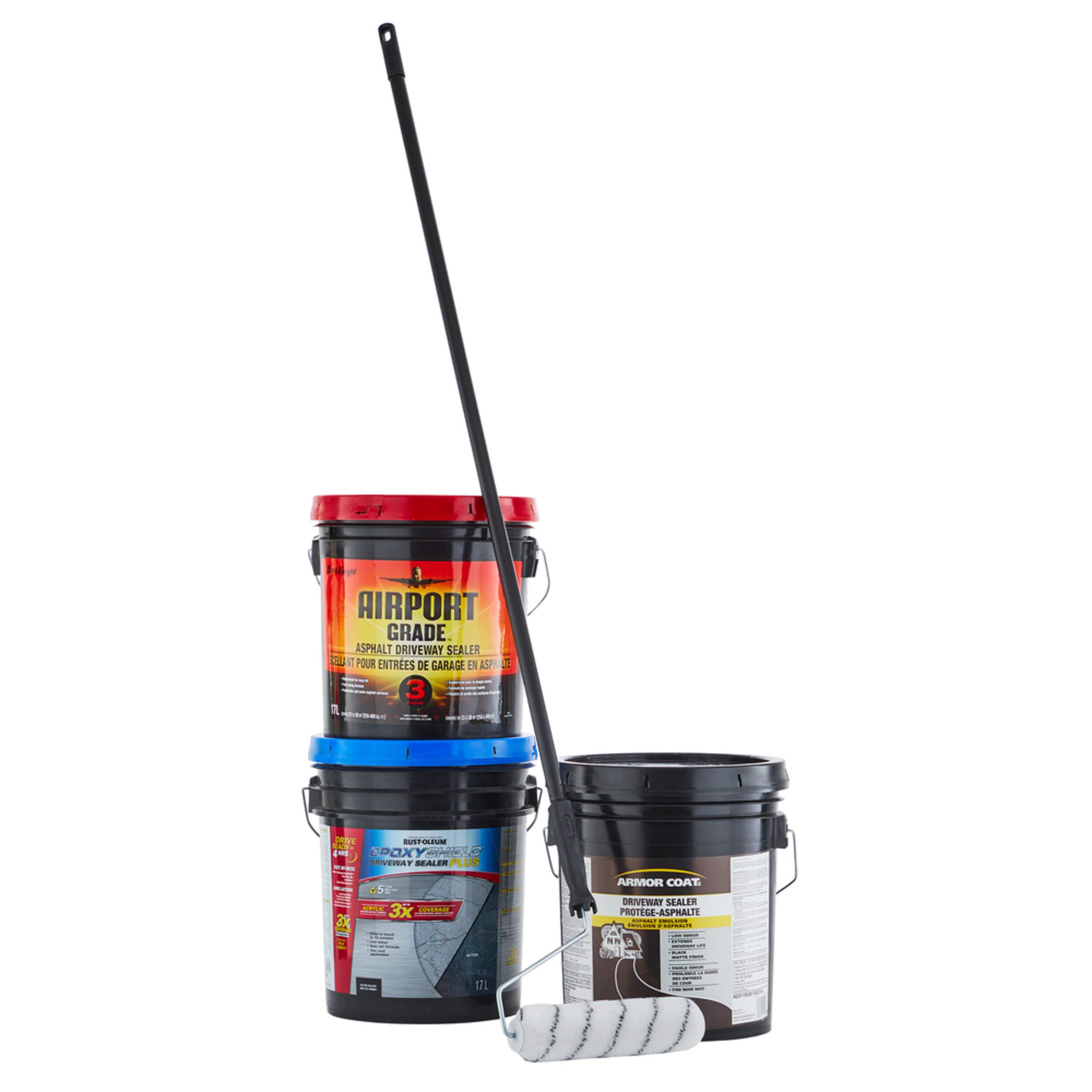 Rouleau Bennett pour entrée en plastique robuste avec armature et rallonge, 48 po Composite_or_Mixed