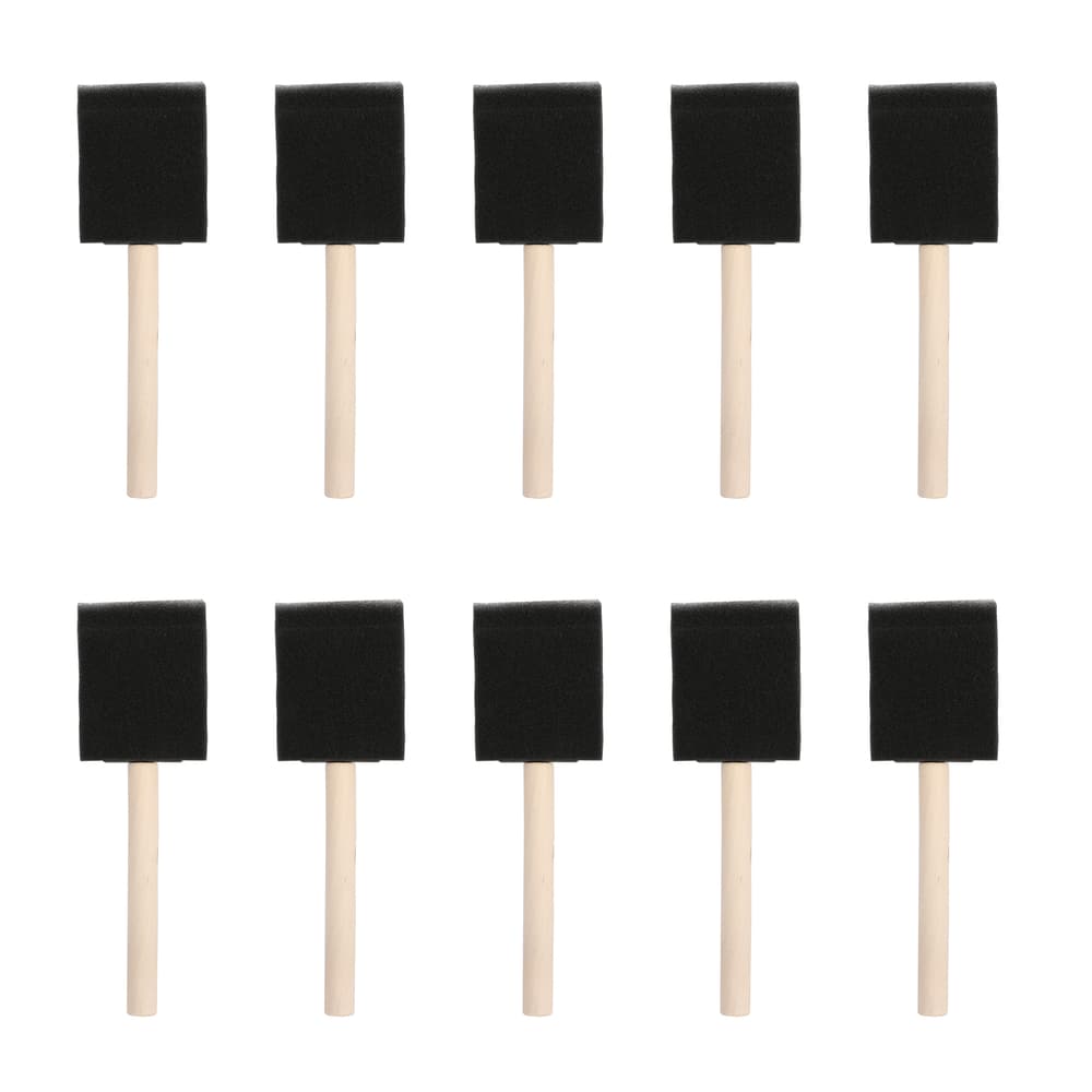 Foam Paint Brushes with Wooden Handle, 10-pk | Canadian Tire