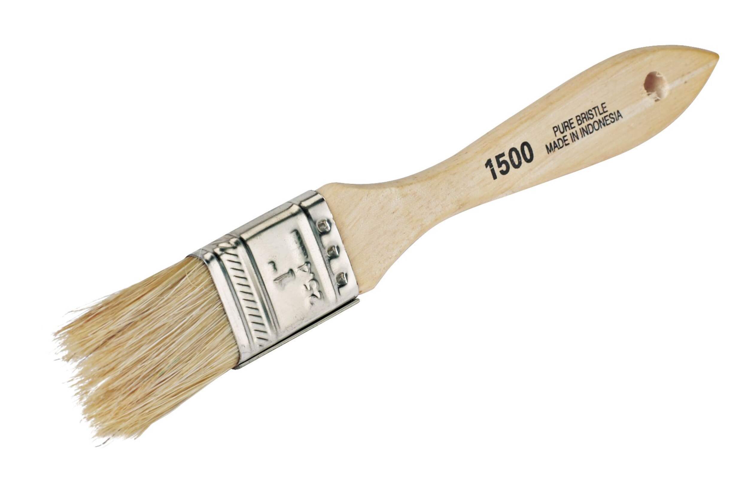 Touch-Up Paint Brush with Wooden Handle, for Alkyd Paints & Stains, 25-mm Front_Angled_Left