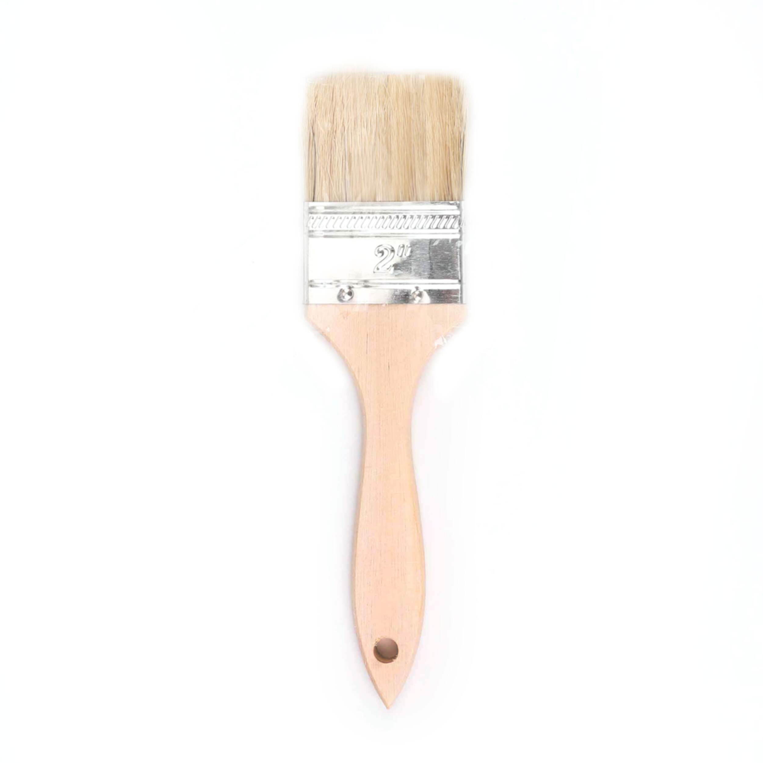 Touch-Up Paint Brush with Wooden Handle, for Alkyd Paints & Stains, 50-mm Front_Flat