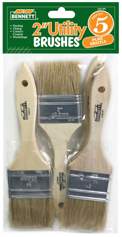 Chip Utility Paint Brushes, 5pc, 2in Canadian Tire
