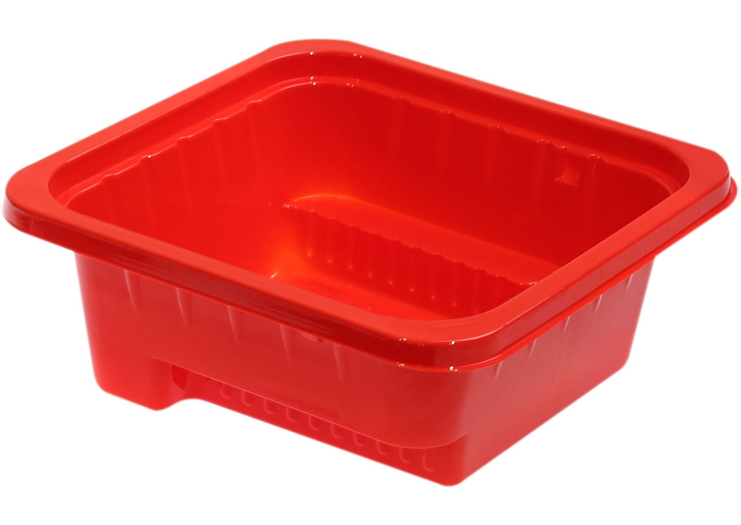 Mini bac à peinture en plastique réutilisable Bennett, rouge Front_Angled_Right