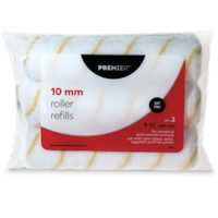 Premier Lint-Free Paint Rollers Refill, Polyester, 10mm, 3-pk