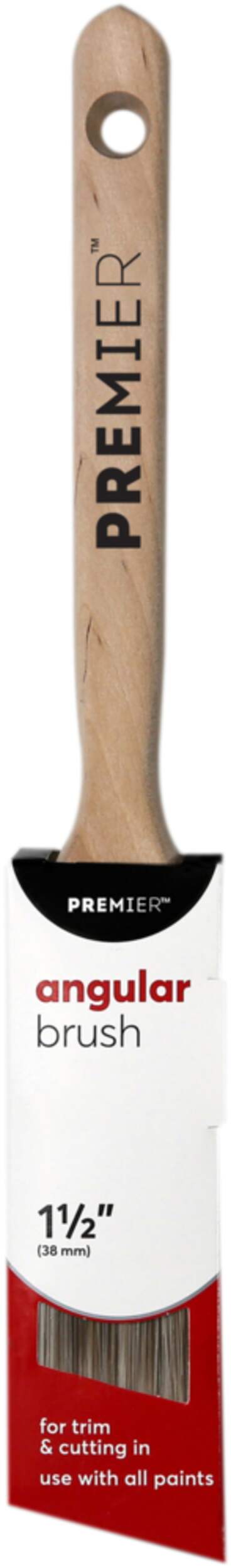 Premier Angle Poly Paint Brush for Trim & Cutting, 1.5-in Front_Flat