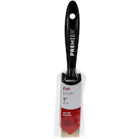 Premier Flat Poly Paint Brush with Plastic Handle, 1-in