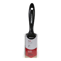 Premier Flat Poly Paint Brush with Plastic Handle, 2-in Front_Flat