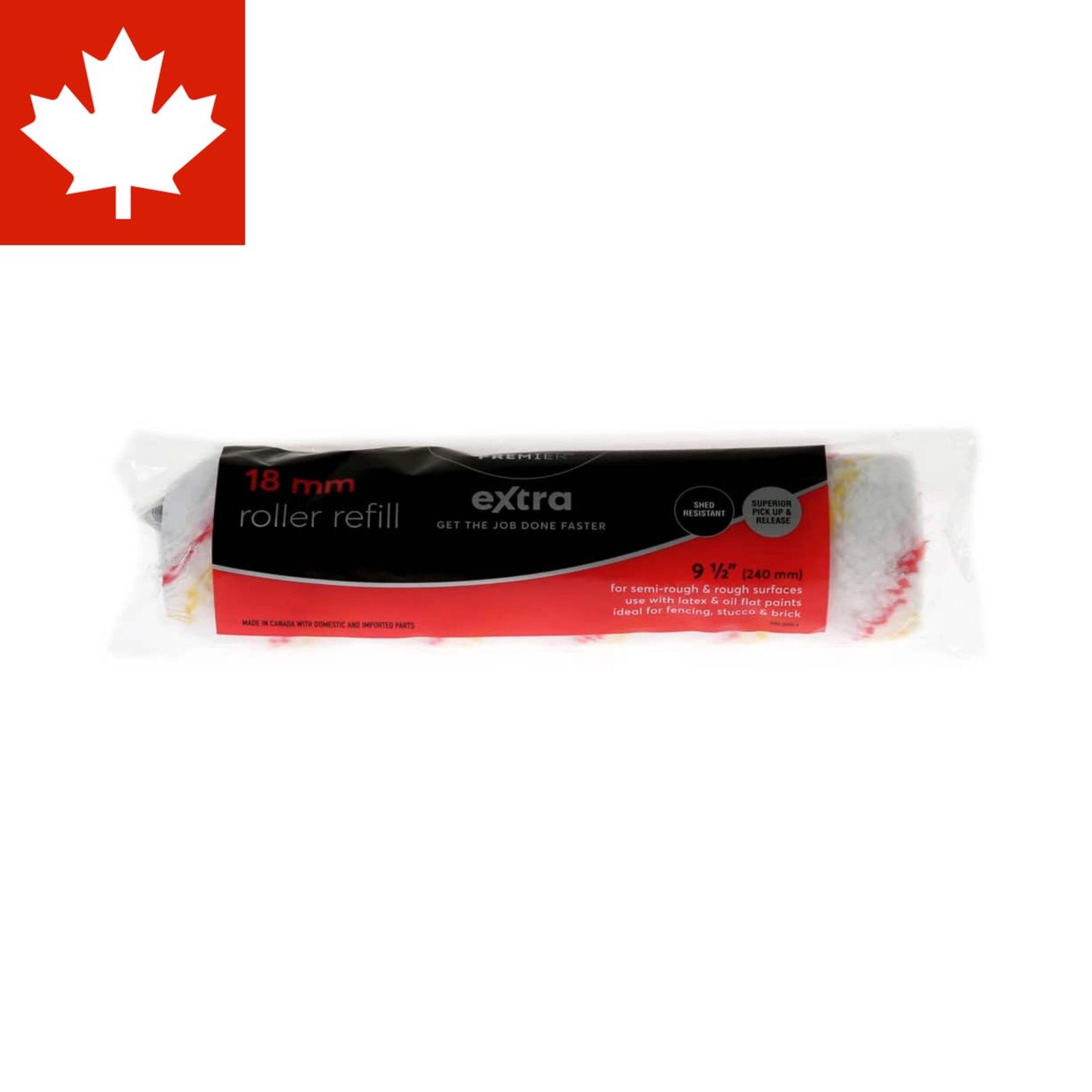 Recharge de mini rouleau sans charpie Premier Extra, 9,5 po Front_Flat