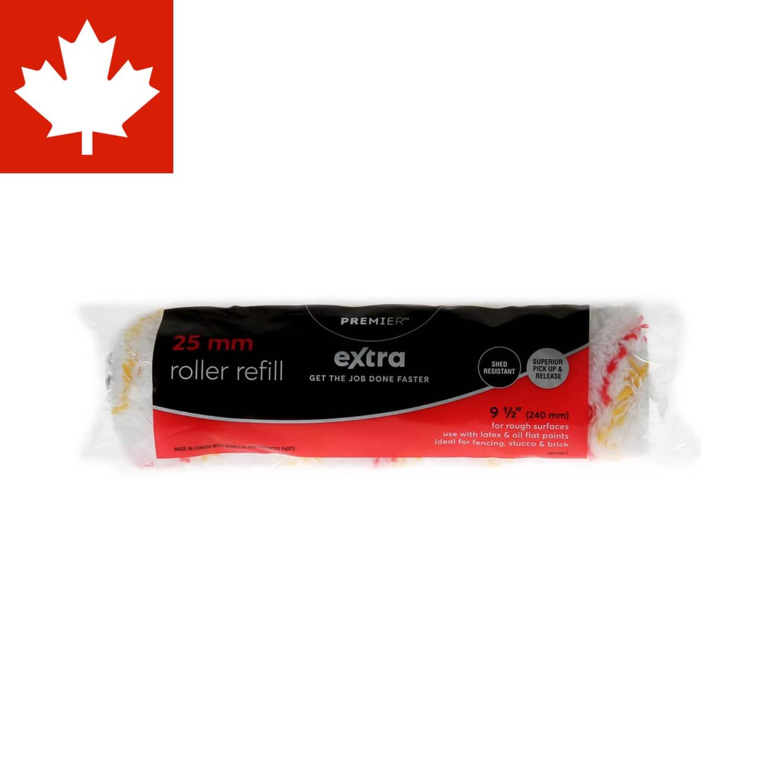 Rouleau Premier Extra pour l'intérieur et l'extérieur, 9,5 po Front_Flat