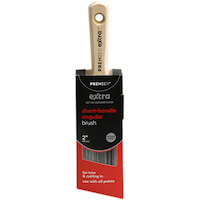 Premier Extra Angle Paint Brush with Short Handle, 2-in Front_Elevated
