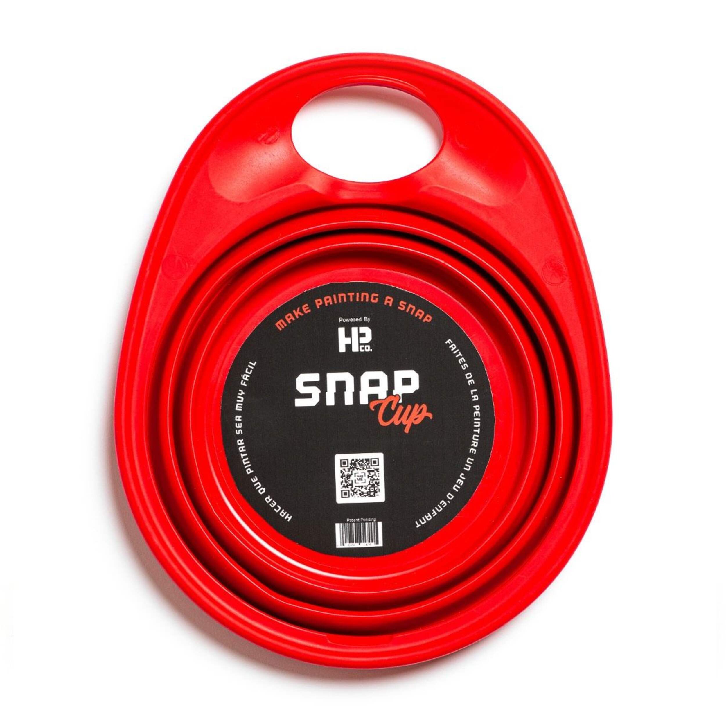 Handy Paint Collapsible Snap Cup, 0.5-L, Red Front_Flat