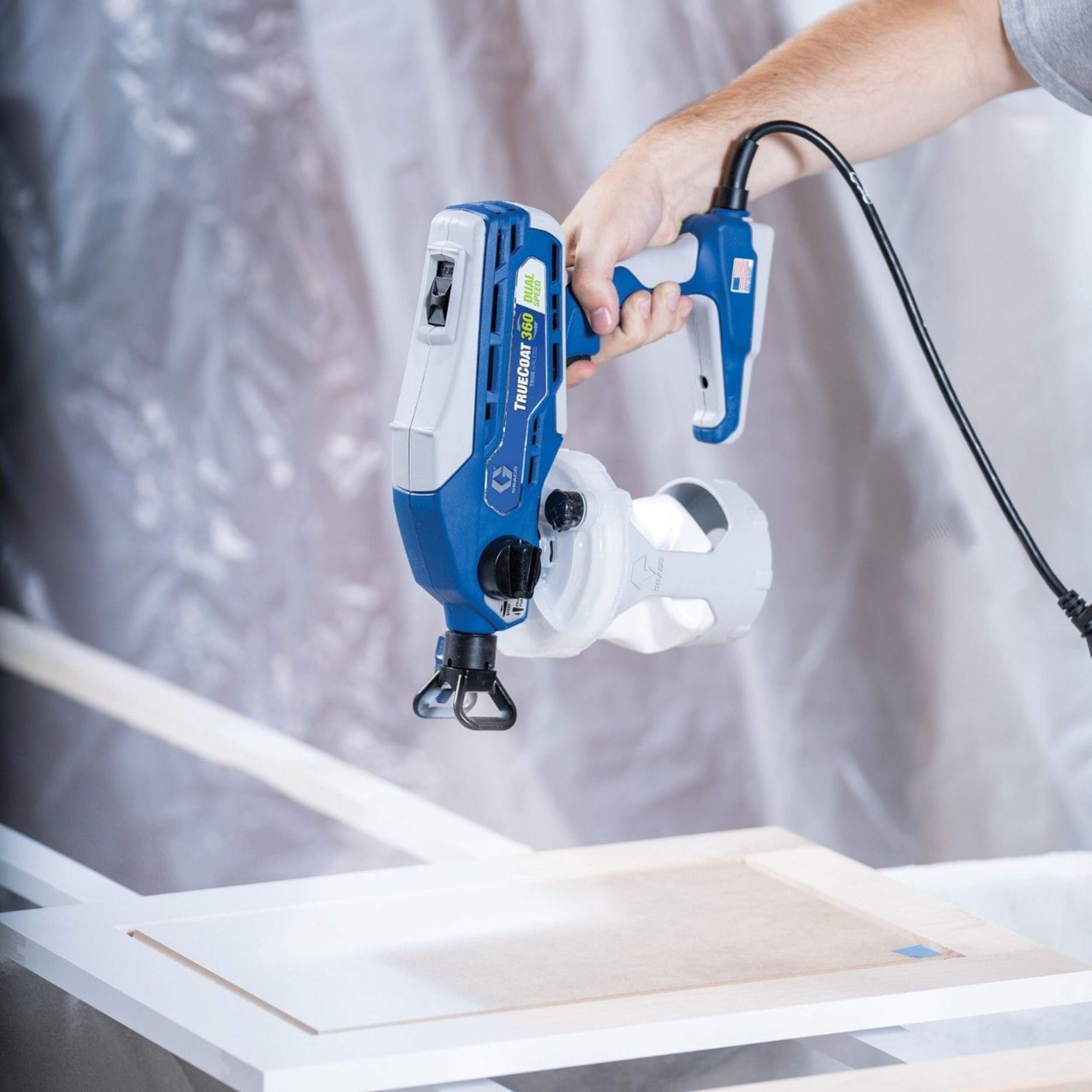 Graco TrueCoat 360 Dual Speed Paint Sprayer with MultiDirectional