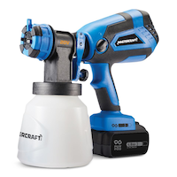 Mastercraft 20V Paint Sprayer w/ PWR POD 4.0 Ah Battery Front_Angled_Left