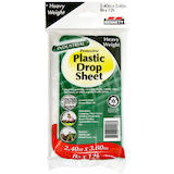 Toile de protection lourde en plastique Bennett, 8 x 12 pi Front_Flat