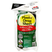 Bennett Protective Heavy Weight Plastic Drop Sheet, 10-ft x 27-ft
