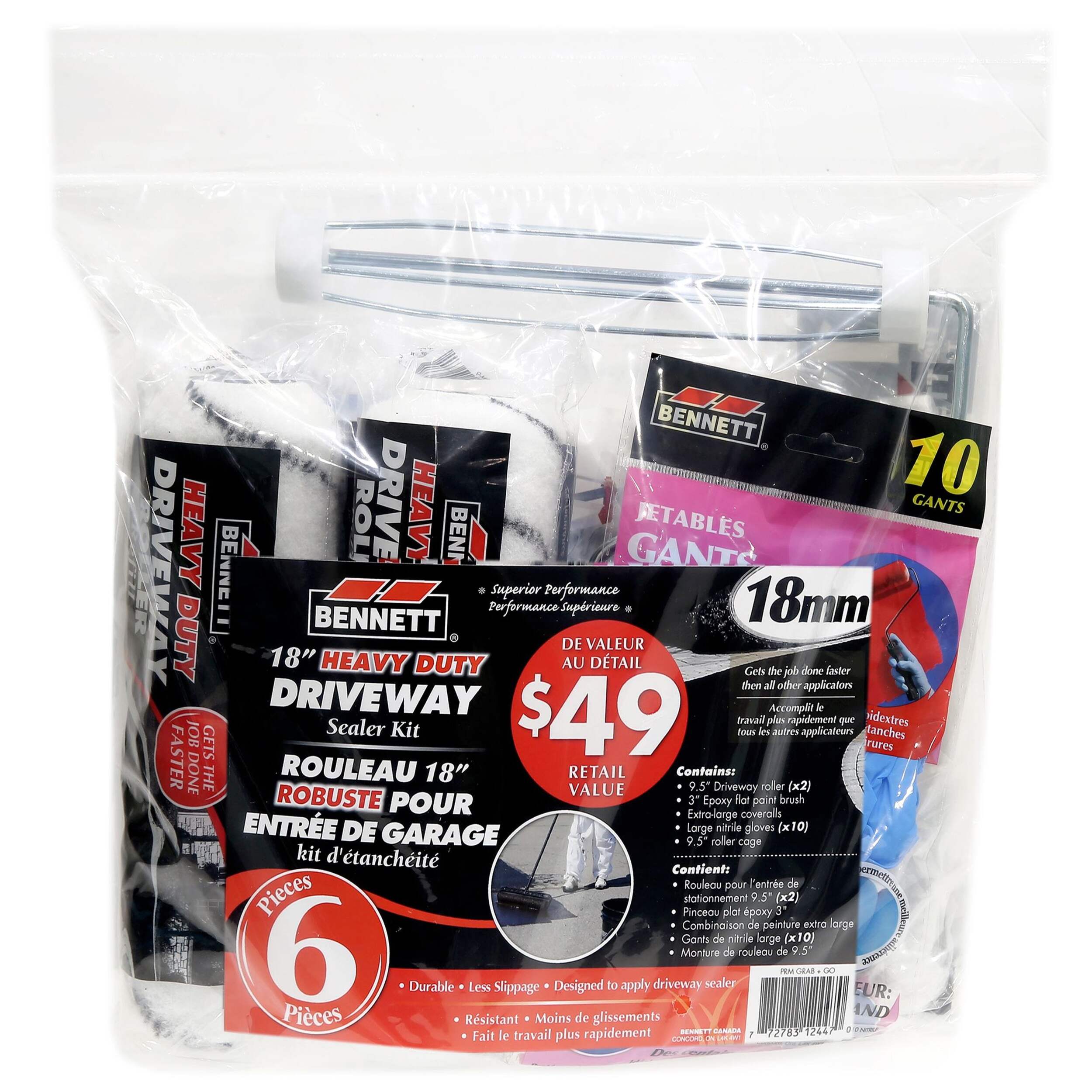 Trousse de protège-asphalte à emporter Bennett, 6 pièces Front_Flat